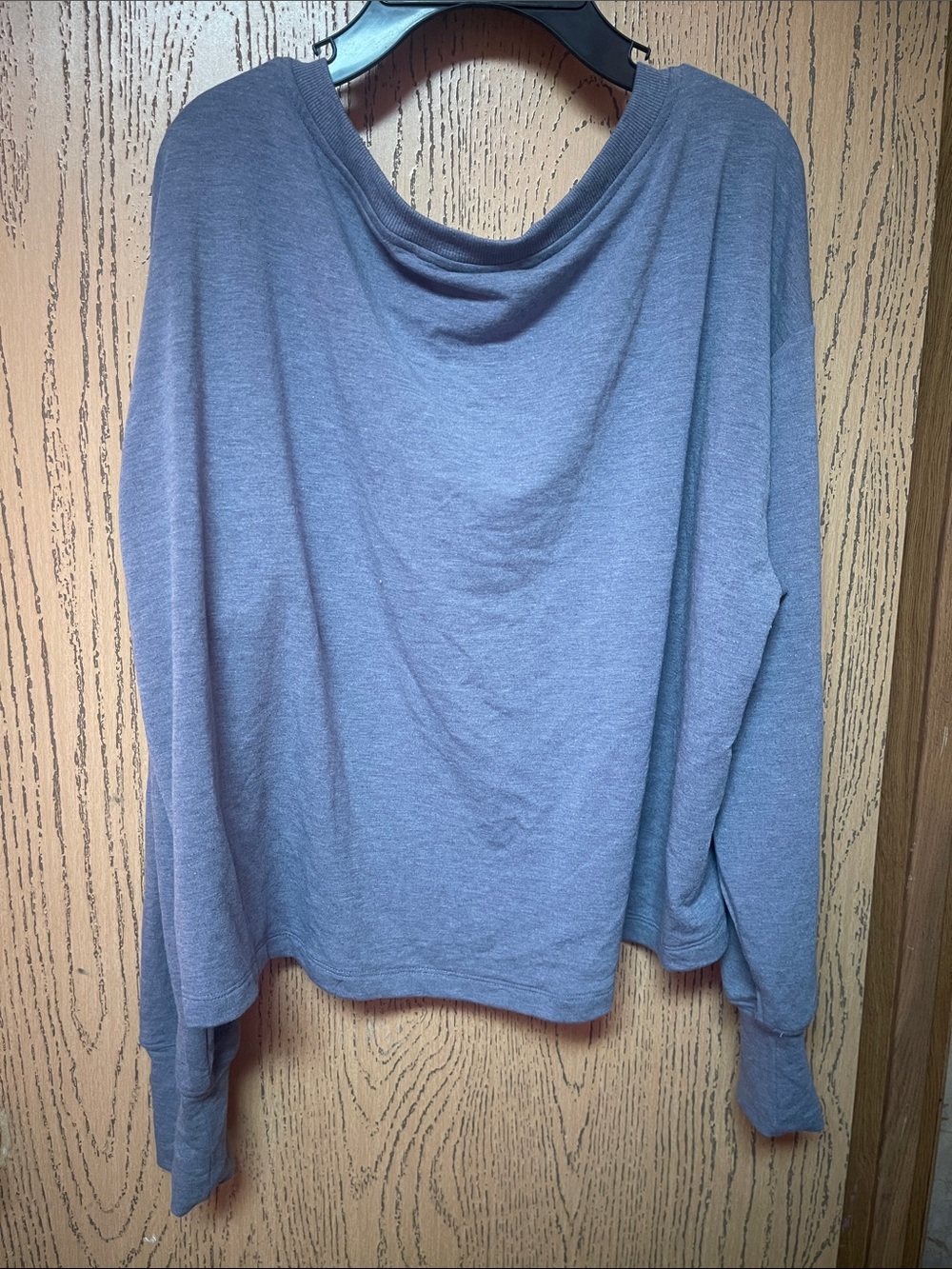 Victoria's Secret Blue 'Angel' Cropped Long-Sleeve Sweatshirt - Picture 3 of 3
